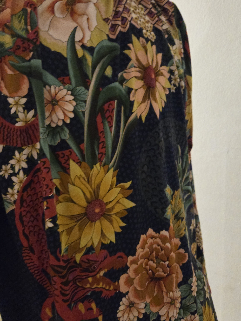 Johnny Was Navy Floral Collared Tunic - Picture 2 of 16